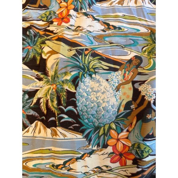 Tommy Bahama Hawaiian Hula Girl Shirt L Tencel/Polyester Size Large - Picture 2 of 7